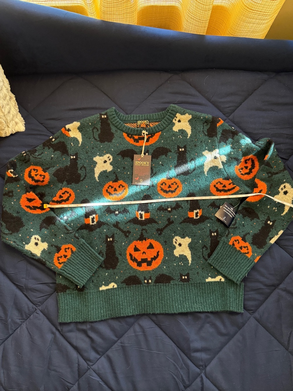 Women’s KJP Kiel James Patrick Wool Knit Halloween Sweater Large NWT